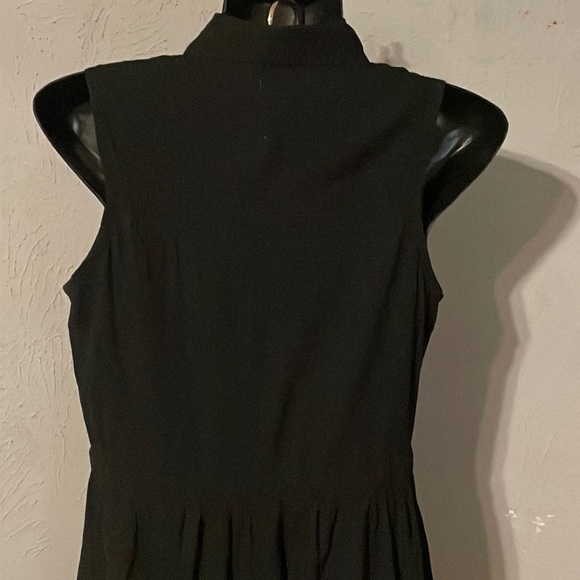 Vintage 1976 Small Prototyoe 100% cotton black sleeveless button dress romper - Picture 9 of 15